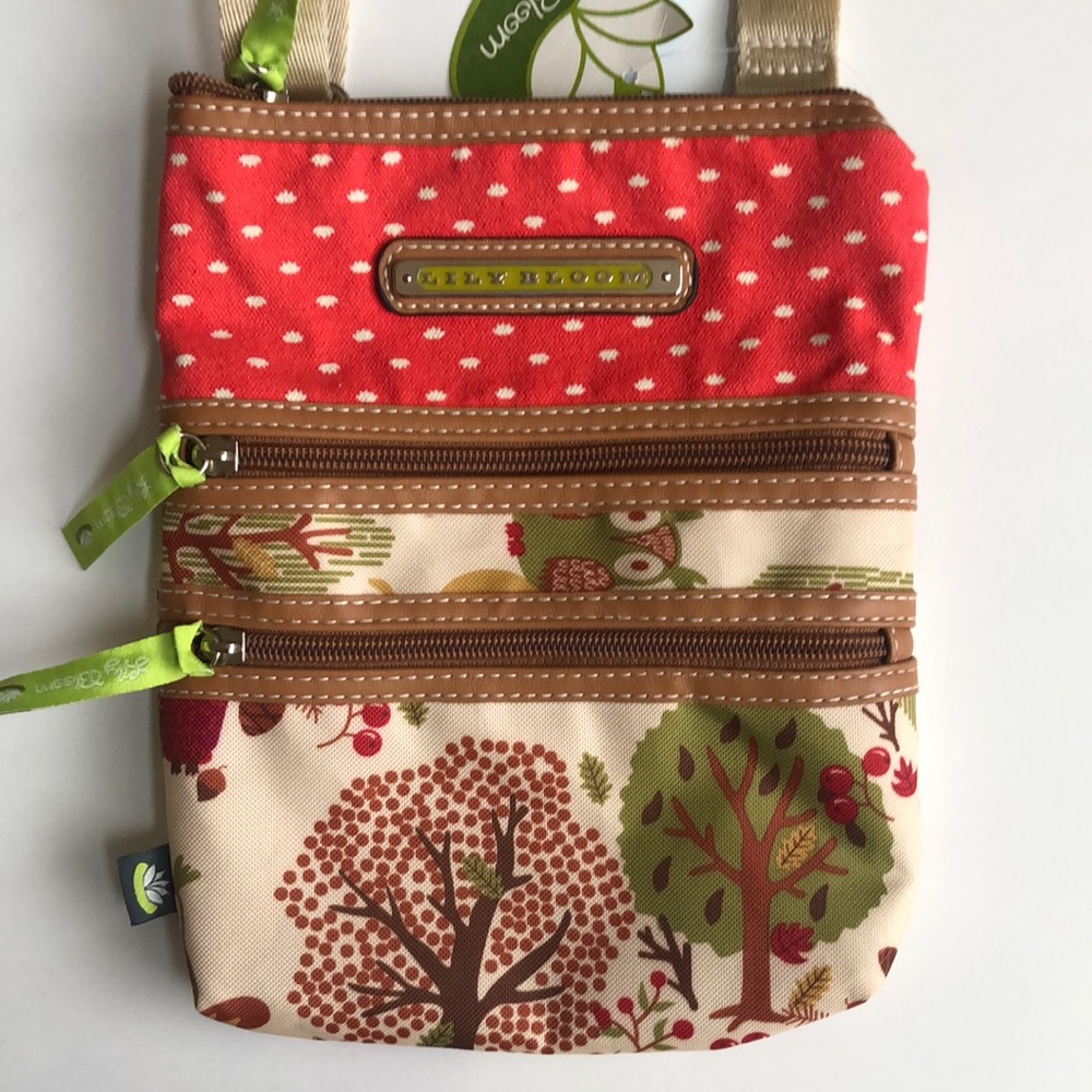 Lily Bloom Colorful Crossbody Bag with Multiple Compartments